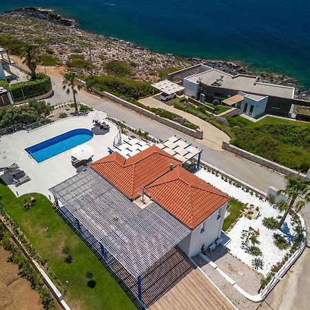 Villa Hemera Ocean View Private Heated Pool Chorafakia Ngoại thất bức ảnh