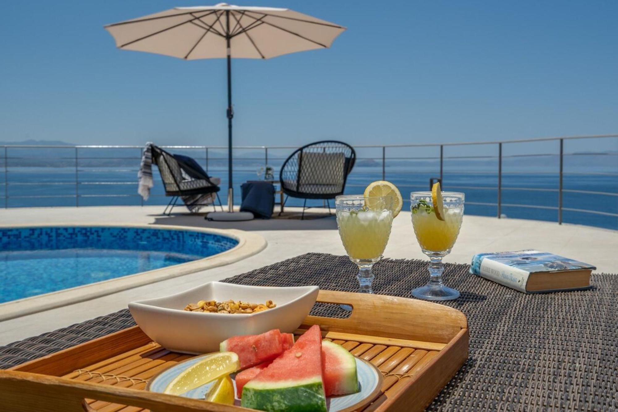 Villa Hemera Ocean View Private Heated Pool Chorafakia Ngoại thất bức ảnh