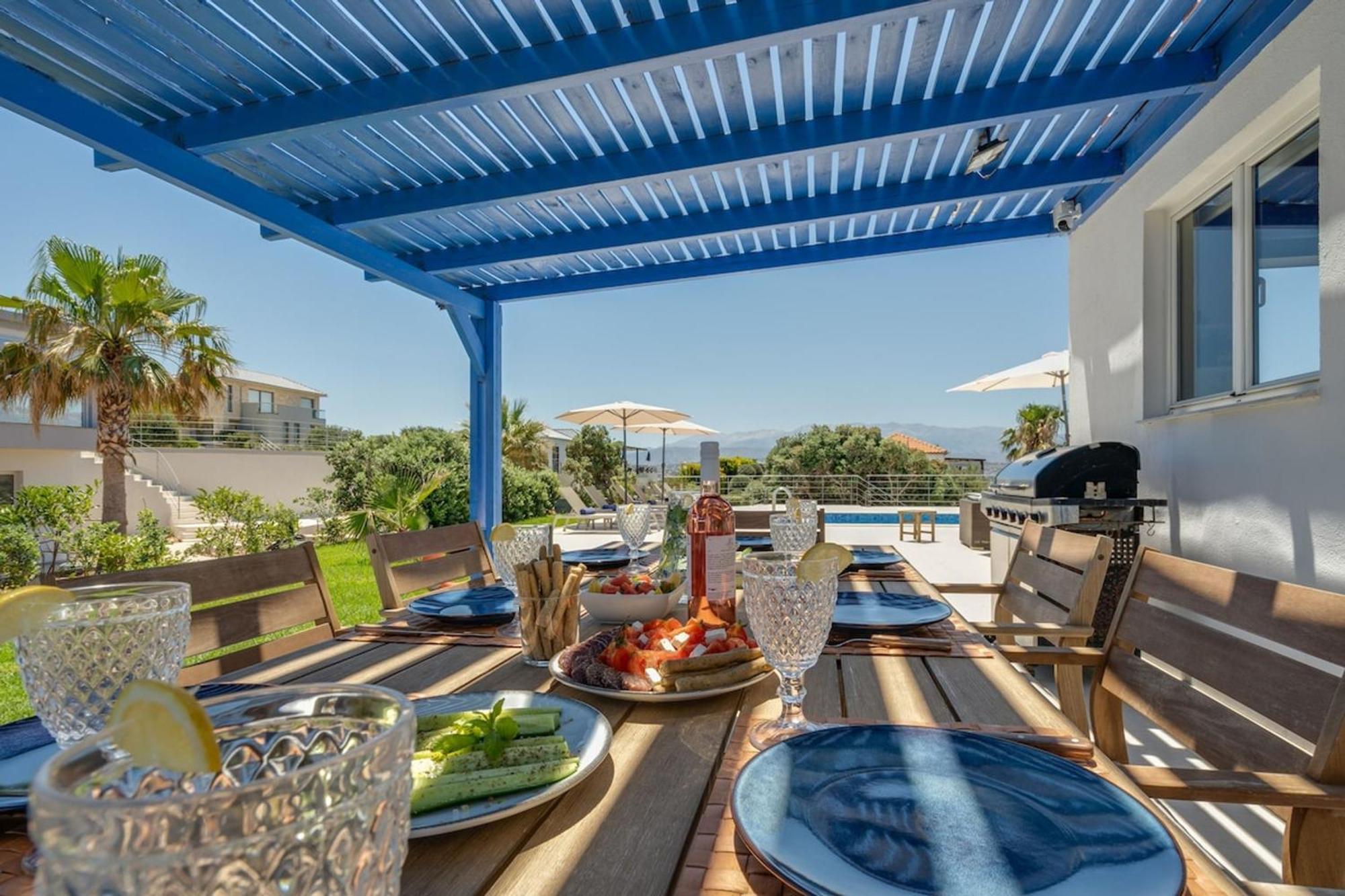 Villa Hemera Ocean View Private Heated Pool Chorafakia Ngoại thất bức ảnh