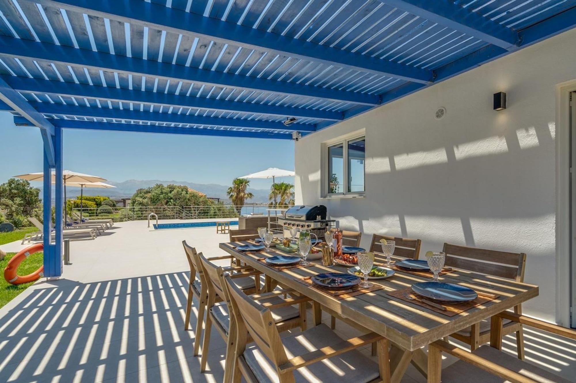 Villa Hemera Ocean View Private Heated Pool Chorafakia Ngoại thất bức ảnh