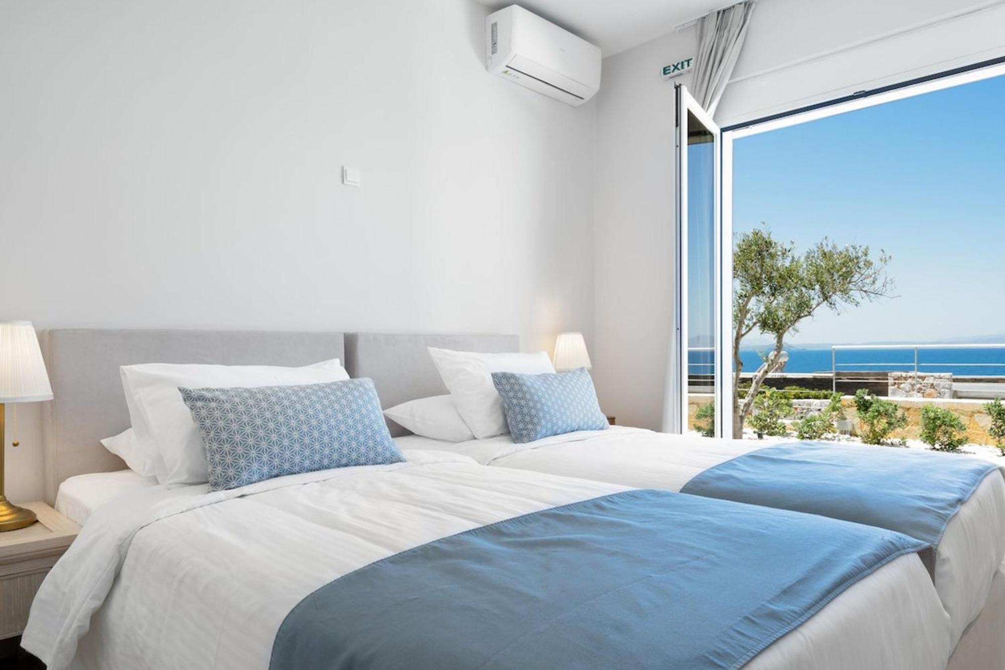 Villa Hemera Ocean View Private Heated Pool Chorafakia Ngoại thất bức ảnh