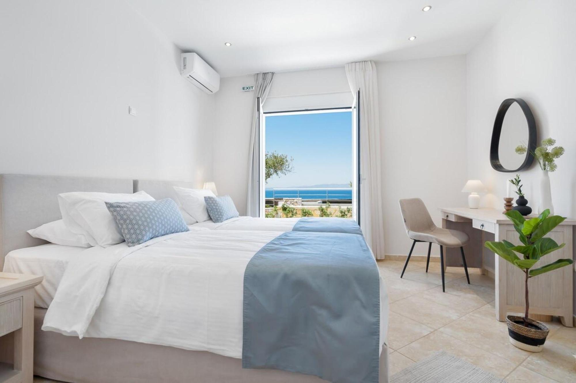 Villa Hemera Ocean View Private Heated Pool Chorafakia Ngoại thất bức ảnh