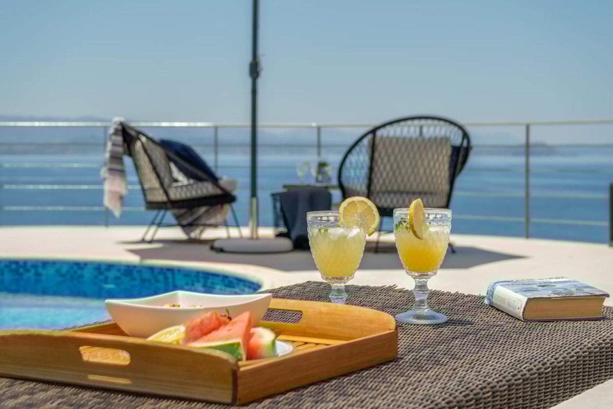 Villa Hemera Ocean View Private Heated Pool Chorafakia Ngoại thất bức ảnh